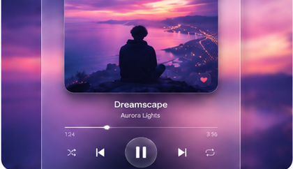 Interactive Glass Music Player