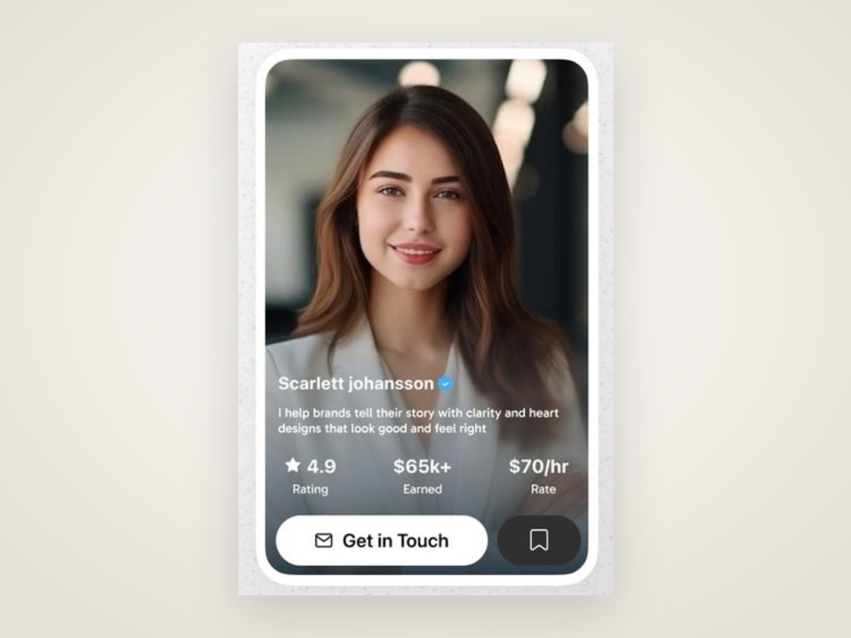 Editorial Creator Profile Card