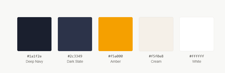 Color palette and design tokens